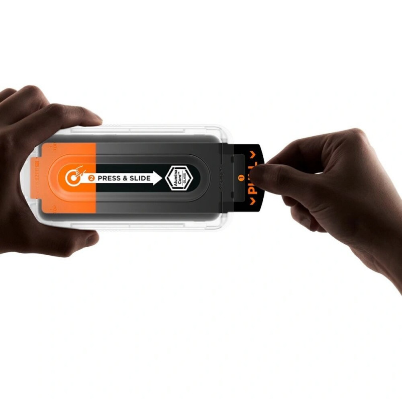 Spigen Glas.tR EZ Fit Pro gehard glas voor Samsung Galaxy S25 FE, transparant (2 st.)