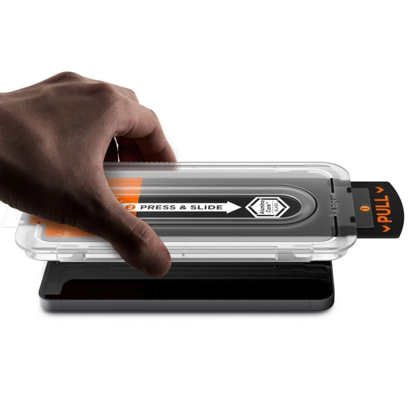 Spigen Glas.tR EZ Fit Pro gehard glas voor Samsung Galaxy S25 FE, transparant (2 st.)