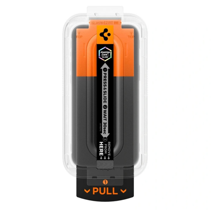 Spigen Glas.tR EZ Fit HD AGL10097 schermbeschermer voor Apple iPhone 17 Pro, transparant
