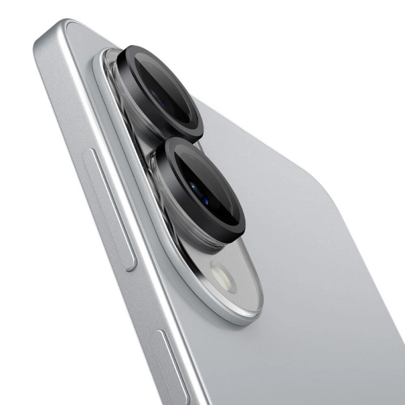 Spigen Optik Pro Glas.tR EZ Fit AGL09413 camerabeschermer voor Samsung Galaxy S25 Edge, zwart (2 st.)
