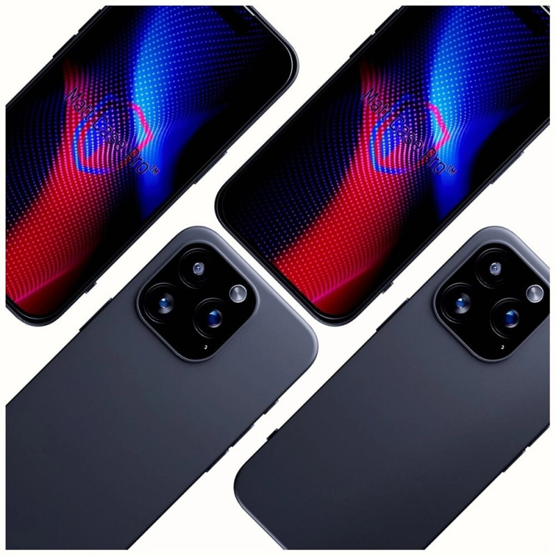 3MK Matt Case Pro voor Apple iPhone 16 Pro Max, zwart