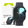 Ringke Dual Easy schermbeschermer voor Apple Watch 10 / 11 42 mm, transparant (3 stuks)