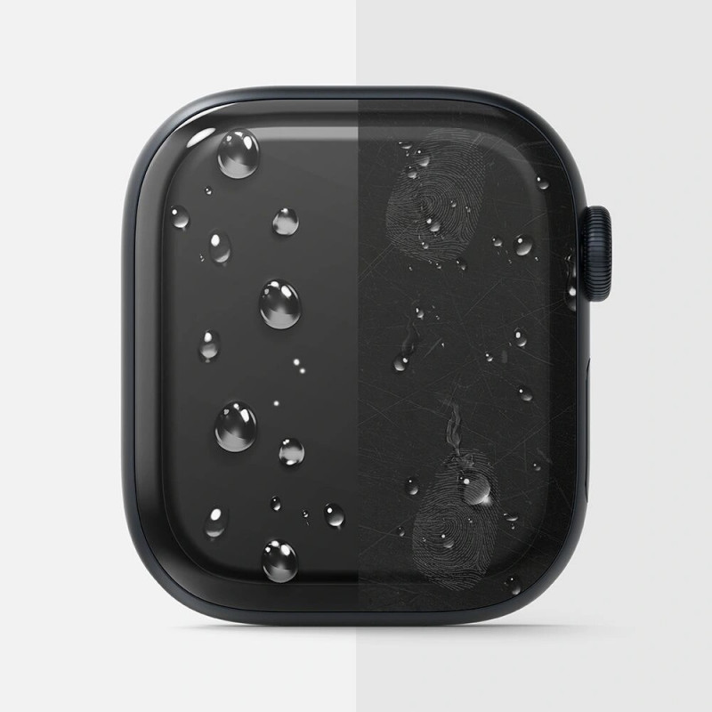 Ringke Dual Easy schermbeschermer voor Apple Watch 10 / 11 42 mm, transparant (3 stuks)