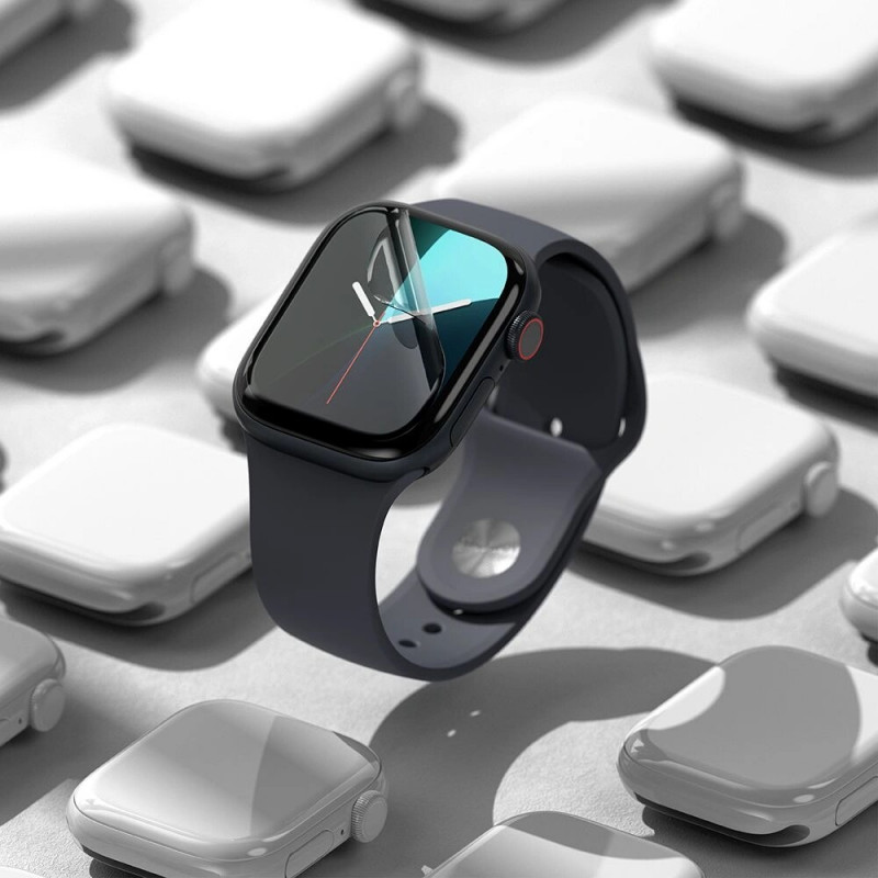 Ringke Dual Easy schermbeschermer voor Apple Watch 10 / 11 42 mm, transparant (3 stuks)
