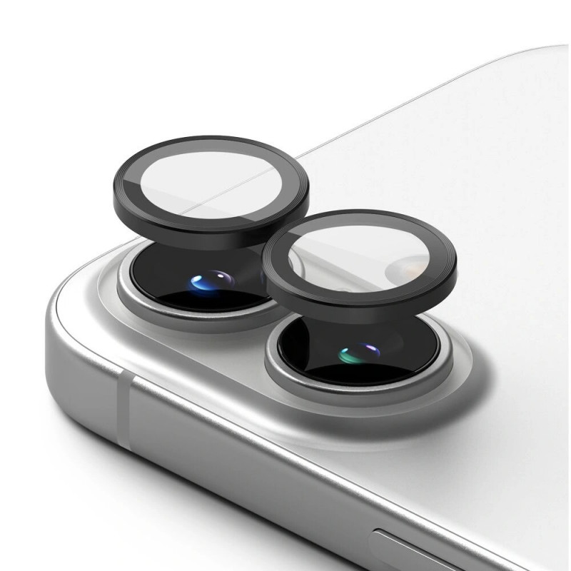 Ringke cameraframebeschermer voor Apple iPhone 16 / 16 Plus, zwart (2 st.)