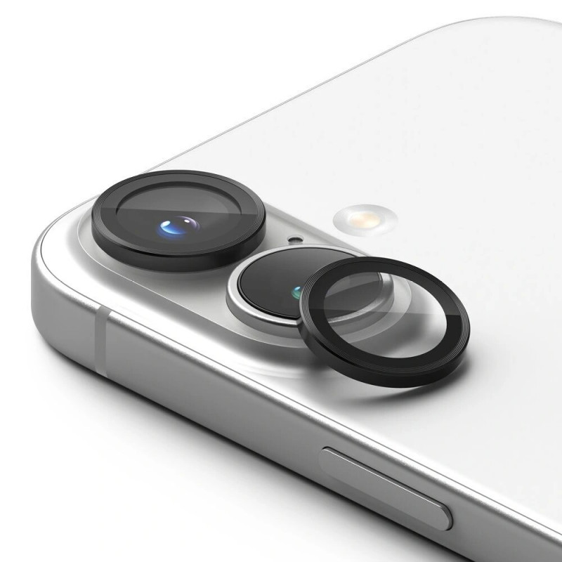 Ringke cameraframebeschermer voor Apple iPhone 16 / 16 Plus, zwart (2 st.)