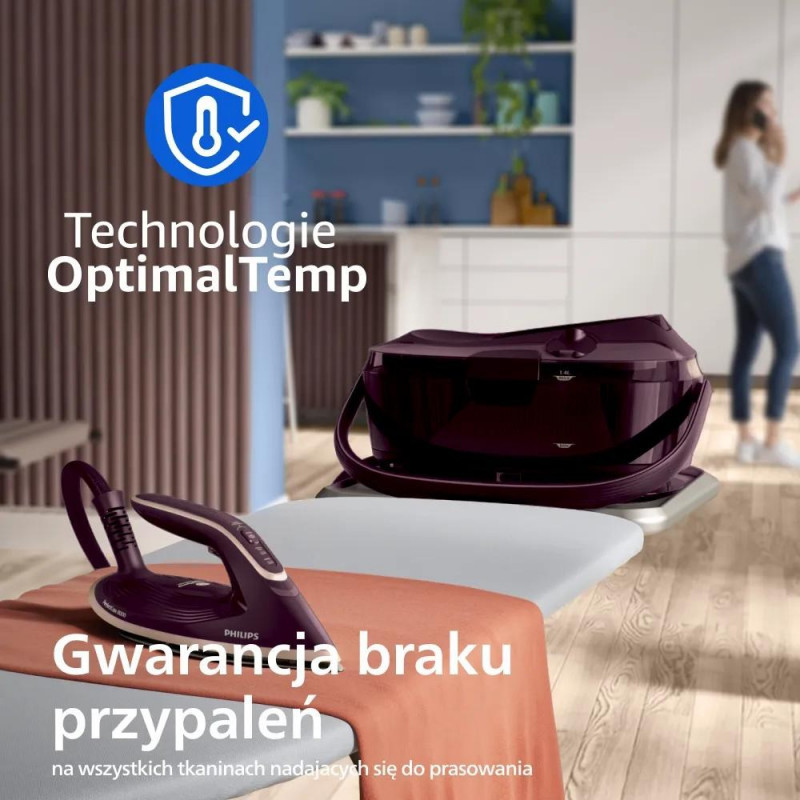 Philips PerfectCare 8000 PSG8300/30 stoomstrijksysteem, paars
