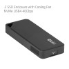 Club3D CAC-2510 M.2 NVMe SSD-behuizing met ventilator, USB4