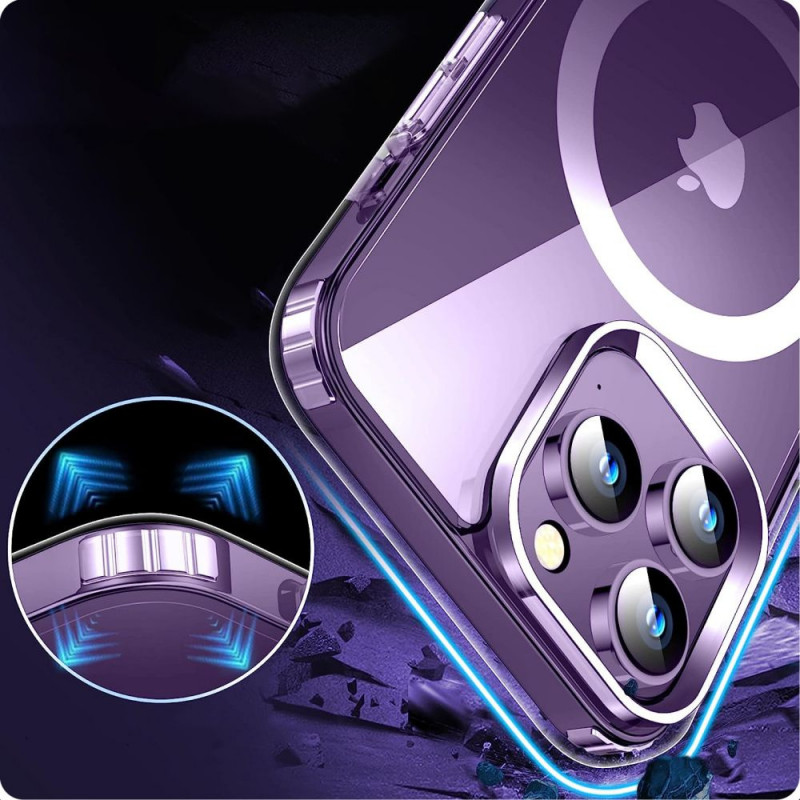 Tech-Protect Flexair Hybrid MagSafe THP2290 hoesje voor Apple iPhone 15 Pro, transparant