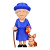 Minix Queen Elizabeth - Queen Elizabeth II met corgi verzamelbeeldje