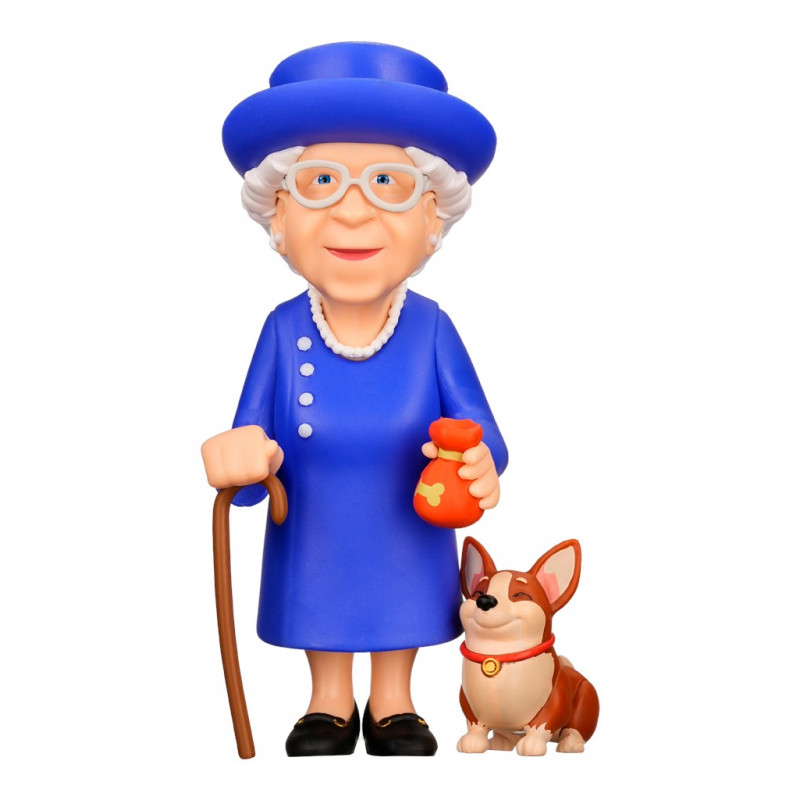 Minix Queen Elizabeth - Queen Elizabeth II met corgi verzamelbeeldje