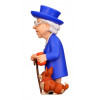 Minix Queen Elizabeth - Queen Elizabeth II met corgi verzamelbeeldje