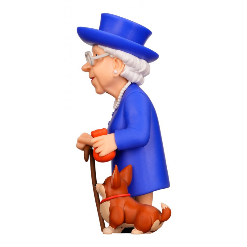 Minix Queen Elizabeth - Queen Elizabeth II met corgi verzamelbeeldje