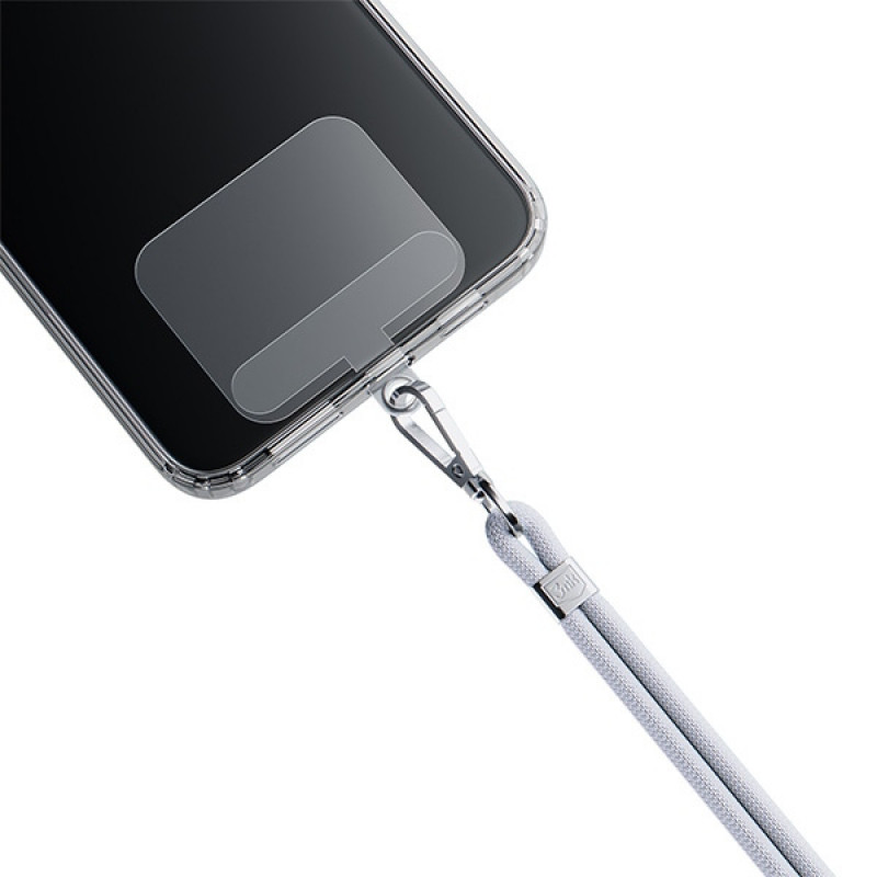 3MK EasyClip telefoonkoord, grijs / zilver