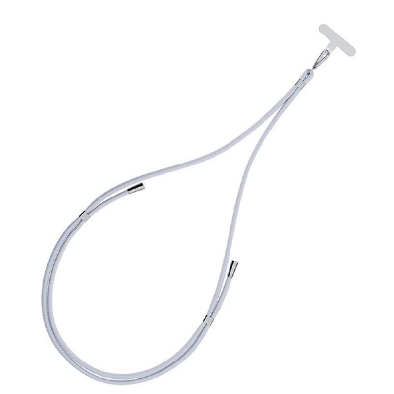 3MK EasyClip telefoonkoord, grijs / zilver