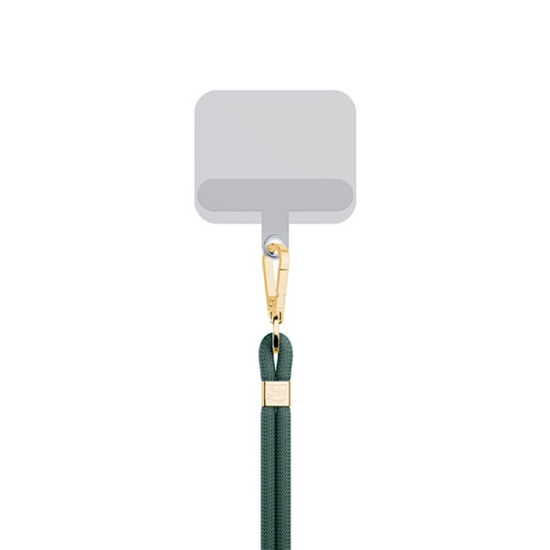 3MK EasyClip telefoonkoord, donkergroen / goud