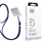 3MK EasyClip telefoonkoord, donkerblauw / zilver