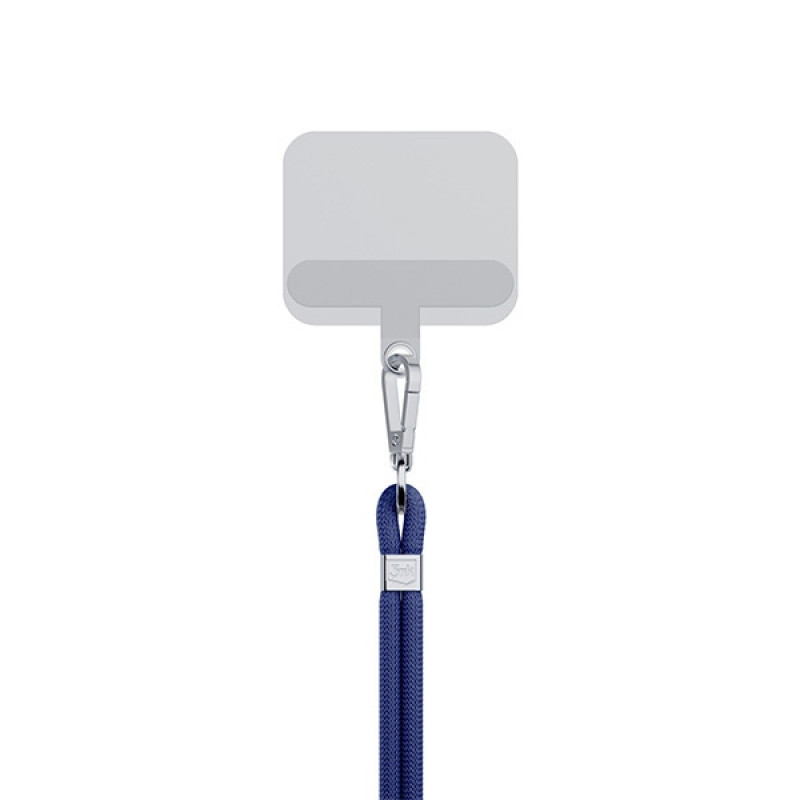 3MK EasyClip telefoonkoord, donkerblauw / zilver