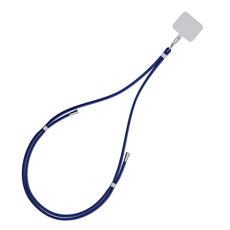 3MK EasyClip telefoonkoord, donkerblauw / zilver