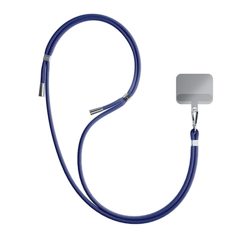 3MK EasyClip telefoonkoord, donkerblauw / zilver
