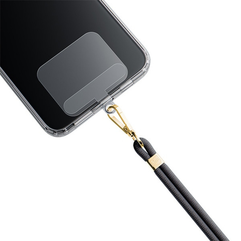 3MK EasyClip telefoonkoord, zwart / goud