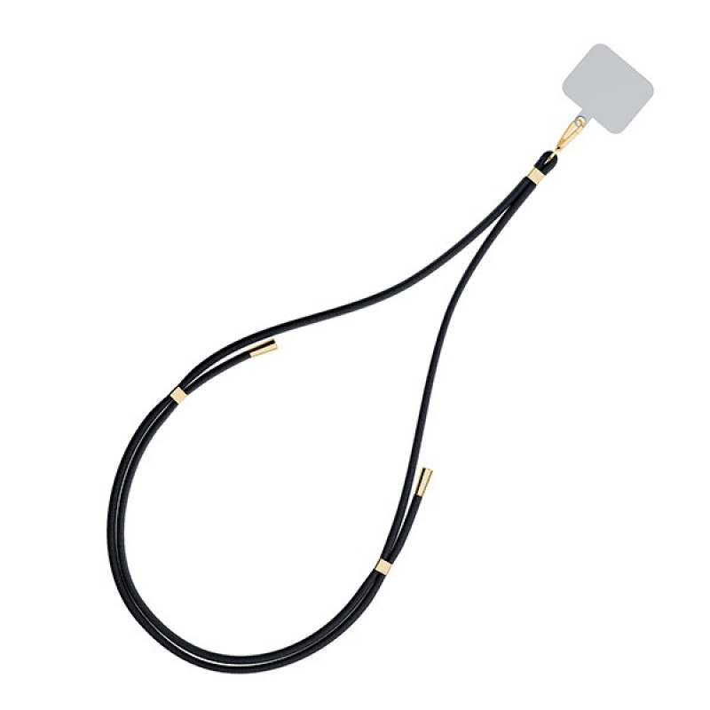 3MK EasyClip telefoonkoord, zwart / goud