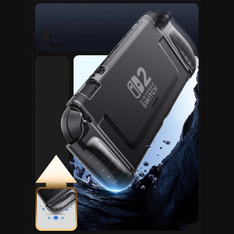 Supcase Crystal Case voor Nintendo Switch 2, Frost Black