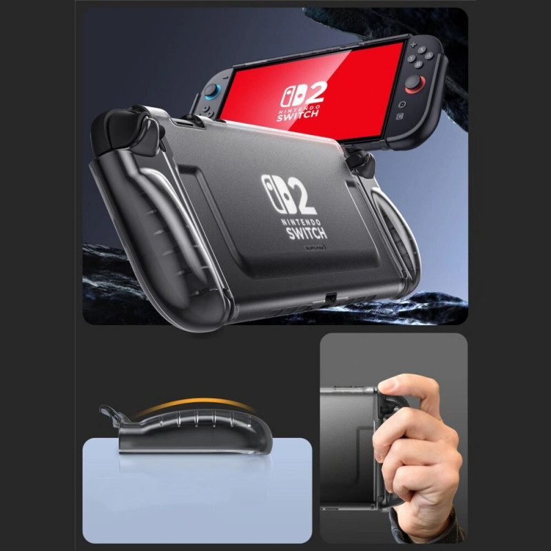 Supcase Crystal Case voor Nintendo Switch 2, Frost Black