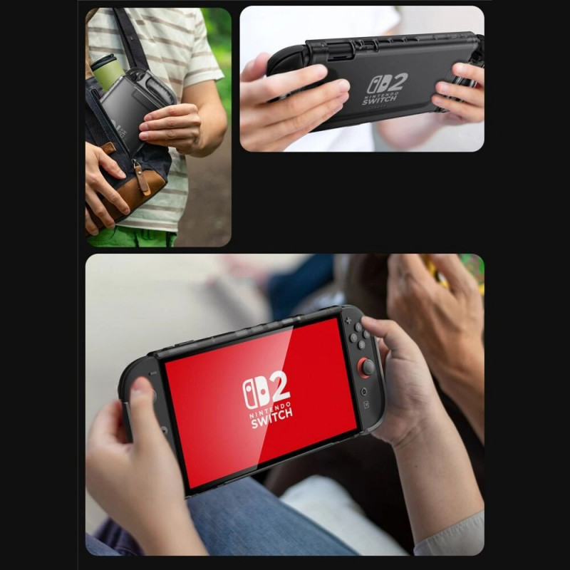Supcase Crystal Case voor Nintendo Switch 2, Frost Black