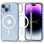 Tech-Protect FlexAir Hybrid MagSafe-hoesje voor Apple iPhone 15, glitter transparant