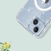 Tech-Protect FlexAir Hybrid MagSafe-hoesje voor Apple iPhone 15, glitter transparant