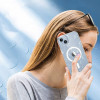Tech-Protect FlexAir Hybrid MagSafe-hoesje voor Apple iPhone 15, glitter transparant