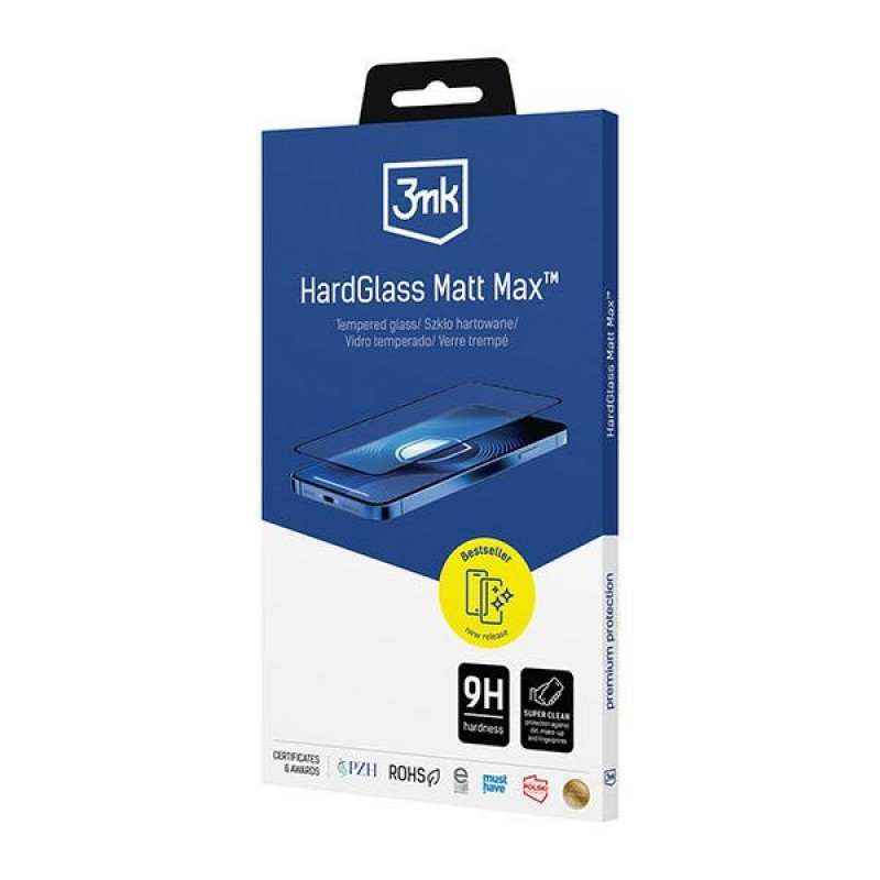 3MK HardGlass Matt Max mat gehard glas voor Apple iPhone 13 / 13 Pro / 14