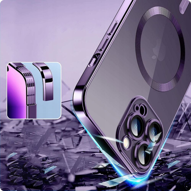Tech-Protect MagShine MagSafe-hoesje voor Apple iPhone 12, zwart