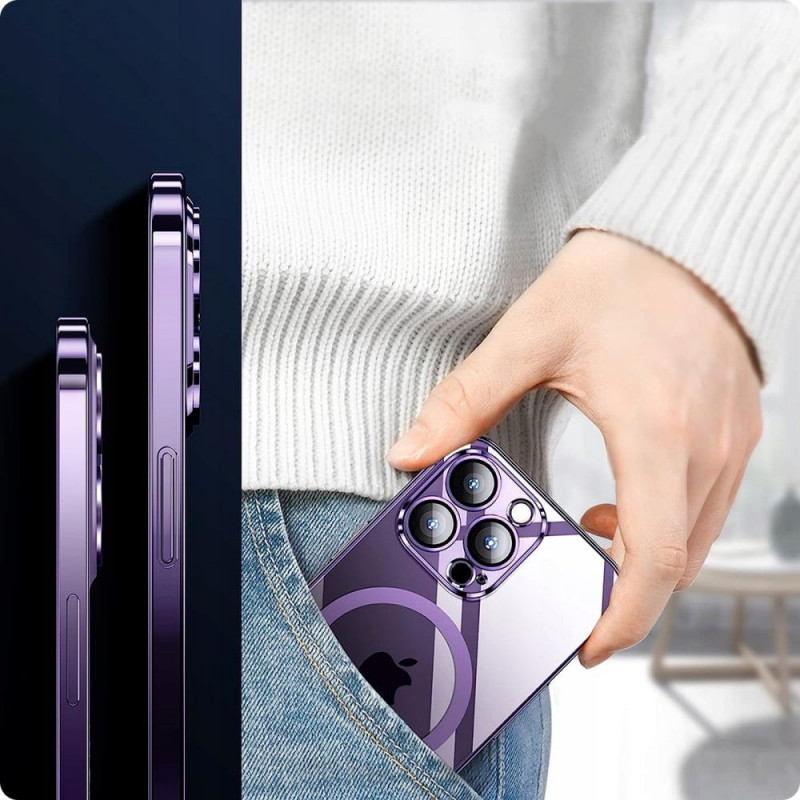 Tech-Protect MagShine MagSafe-hoesje voor Apple iPhone 12, zwart