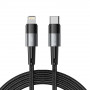 Tech-Protect UltraBoost USB-C/Lightning-kabel PD 20W 3A 200 cm, grijs
