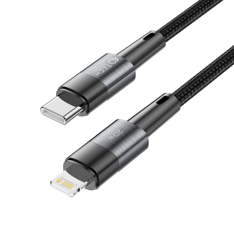 Tech-Protect UltraBoost USB-C/Lightning-kabel PD 20W 3A 200 cm, grijs