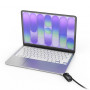 Compulocks Ledge Adapter voor MacBook Neo MBALDGN01CL, met combinatieslotkabel (hoekslot)