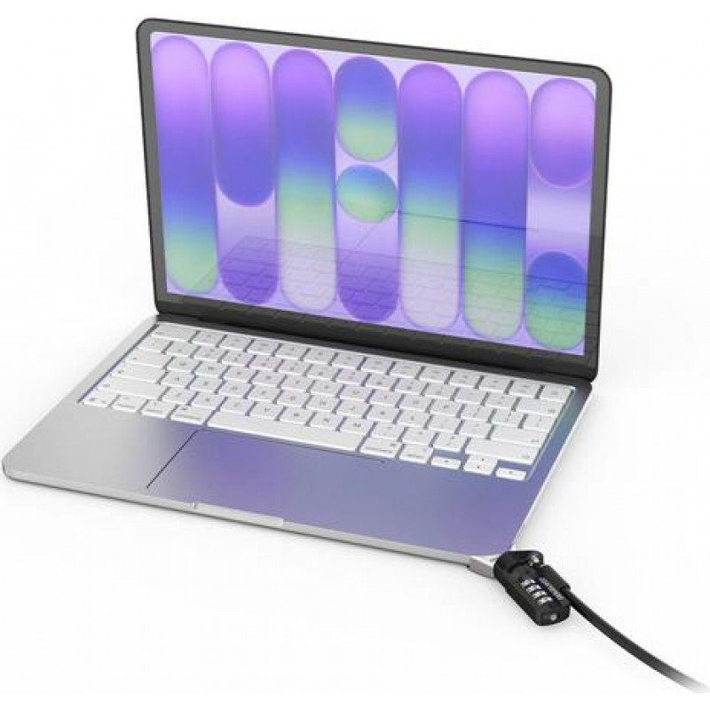 Compulocks Ledge Adapter voor MacBook Neo MBALDGN01CL, met combinatieslotkabel (hoekslot)