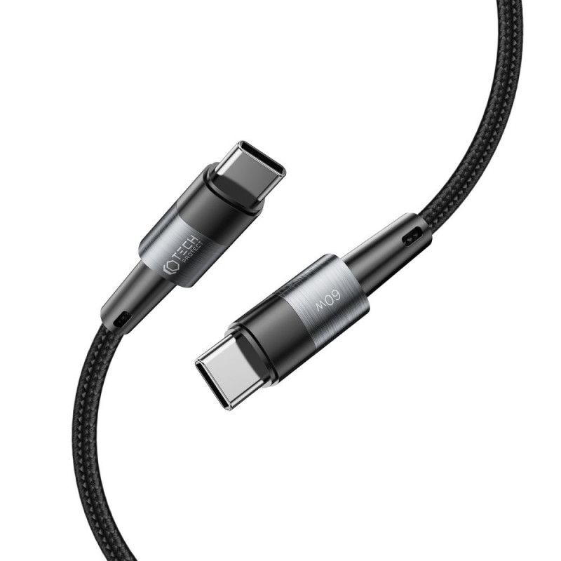 Tech-Protect UltraBoost USB-C/USB-C-kabel PD 60W 3A 200 cm, grijs