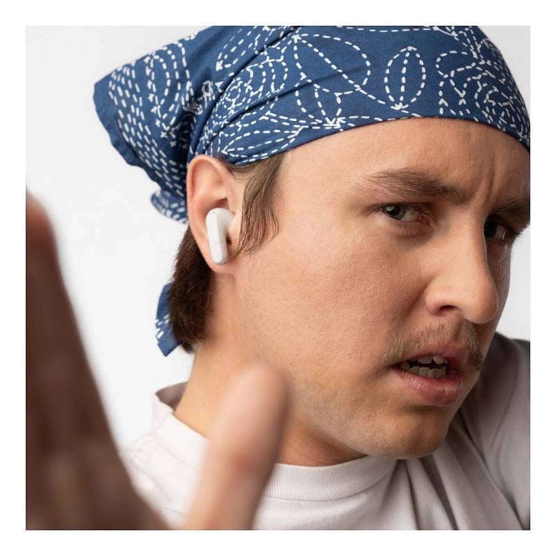 Skullcandy Rail True Wireless In-Ear Hoofdtelefoon S2RLW-Q751, Bone/Oranje Glow