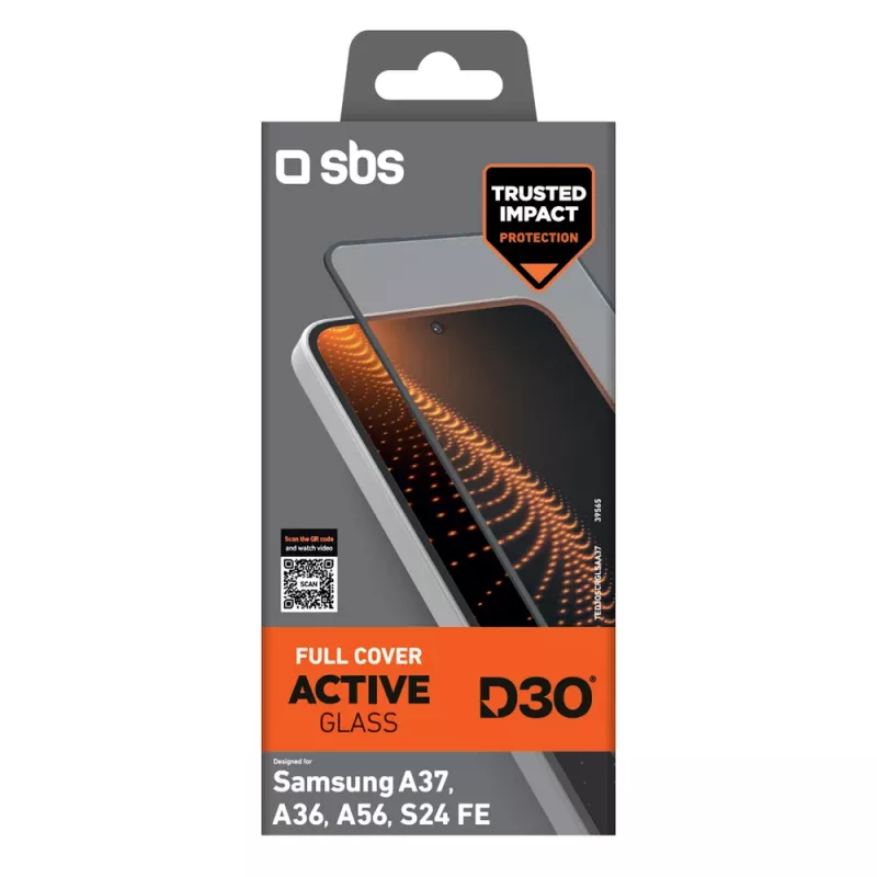 SBS D3O gehard glas voor Samsung Galaxy A37 / A36 / A56 / S24 FE (1 st)
