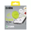 SBS Track My Circle-locator compatibel met Apple Find My, groen