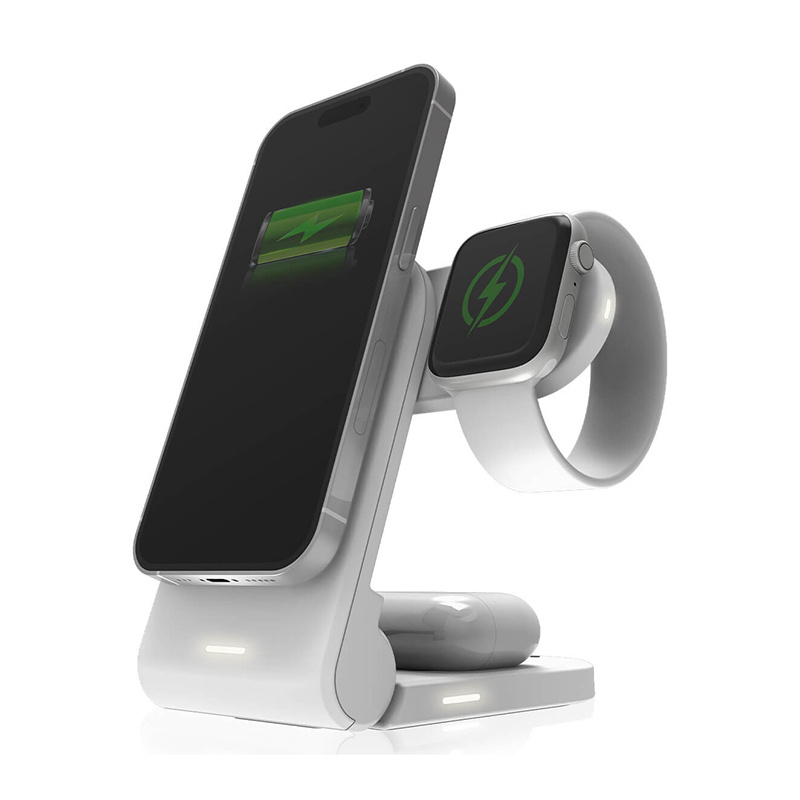 STM ChargeTree MAG 3-in-1 MagSafe draadloze oplader, wit