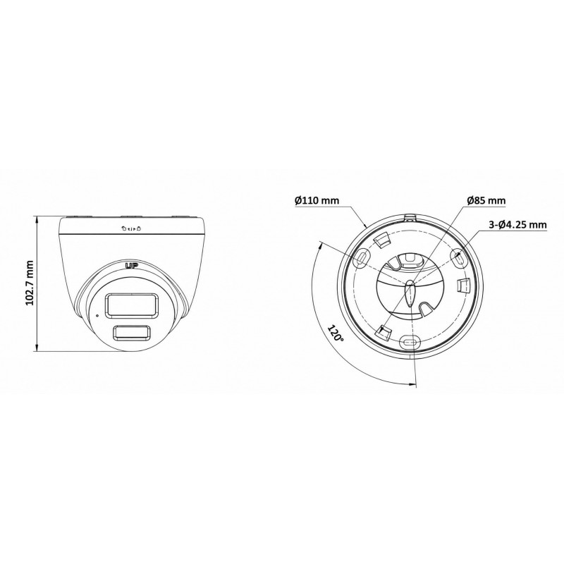 Miton NT-IP134CA-DL IP-camera, 4 MP, 2,8 mm