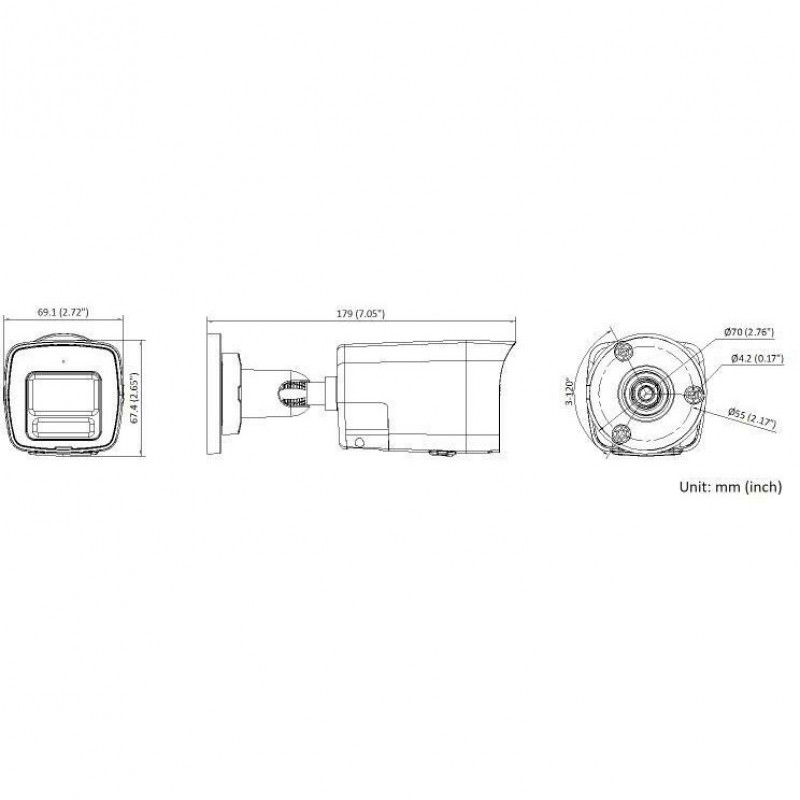 Miton NT-IP106CA-DL IP-camera, 6 MP, 2,8 mm