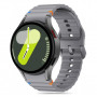 Tech-Protect Siliconen sportband voor Samsung Galaxy Watch 4/5/5 Pro/6/7/FE, krijtgrijs