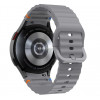 Tech-Protect Siliconen sportband voor Samsung Galaxy Watch 4/5/5 Pro/6/7/FE, krijtgrijs
