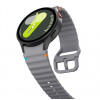 Tech-Protect Siliconen sportband voor Samsung Galaxy Watch 4/5/5 Pro/6/7/FE, krijtgrijs