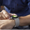 Tech-Protect Siliconen sportband voor Samsung Galaxy Watch 4/5/5 Pro/6/7/FE, krijtgrijs